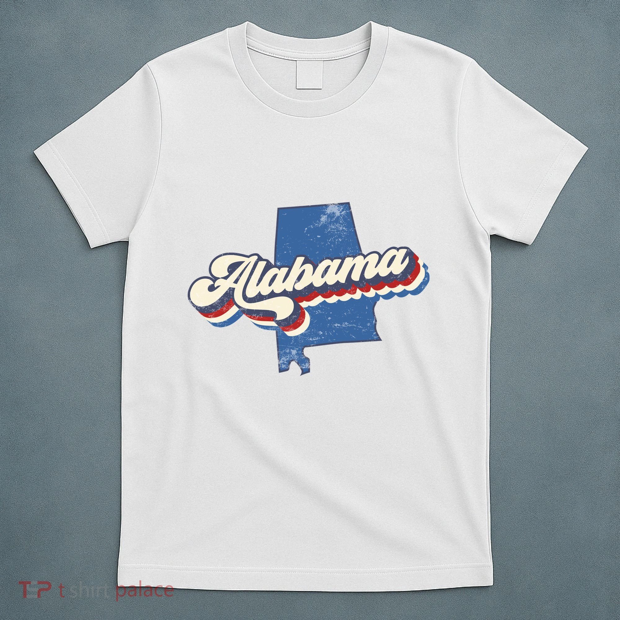 State Of Alabama Retro Logo T-Shirt