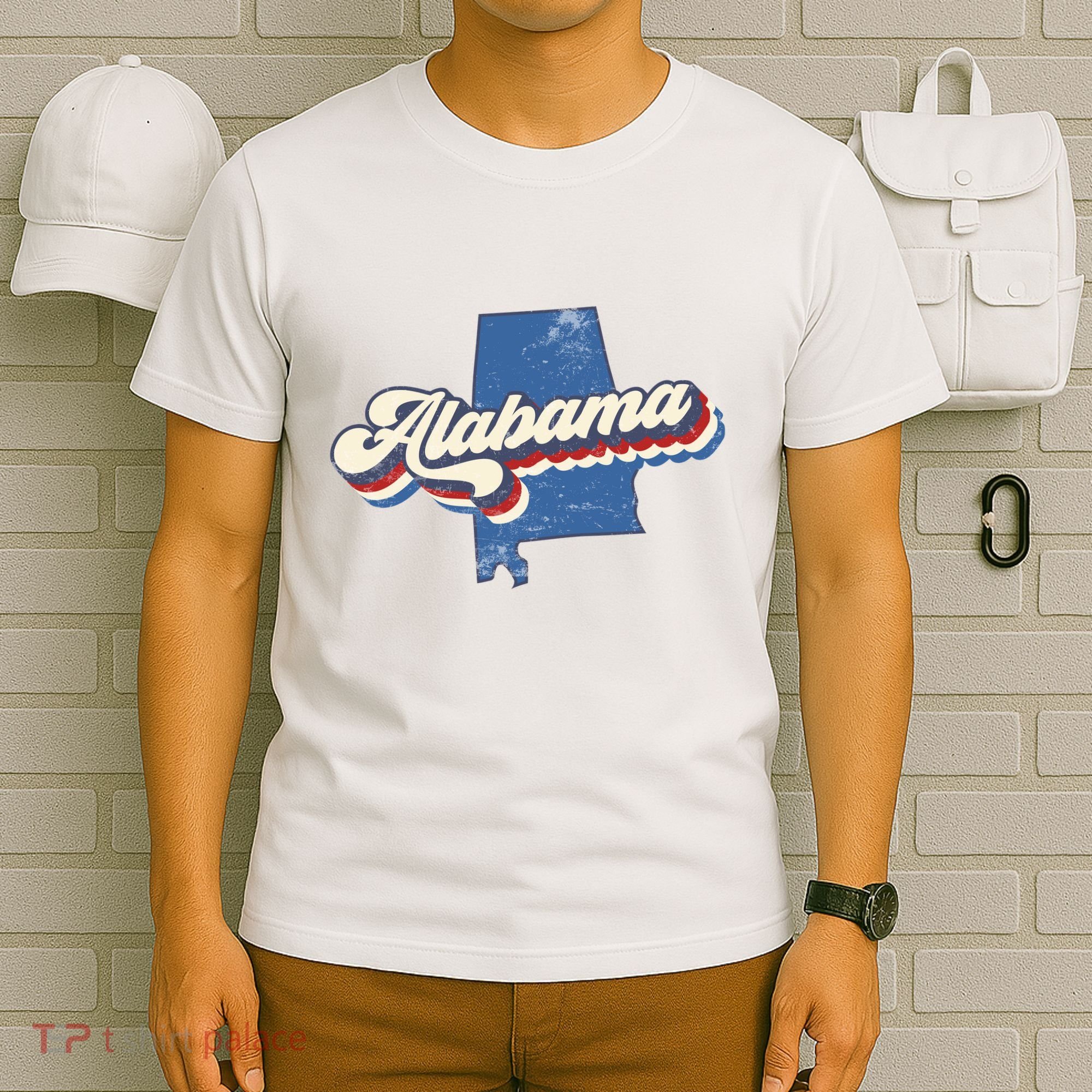 State Of Alabama Retro Logo T-Shirt