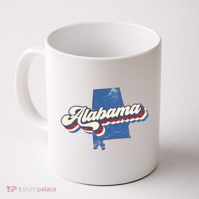 State Of Alabama Retro Logo Coffee Mug