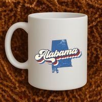 State Of Alabama Retro Logo Coffee Mug thumb 2