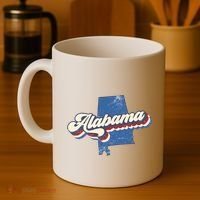 State Of Alabama Retro Logo Coffee Mug thumb 4