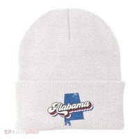 State Of Alabama Retro Logo Beanie thumb 0
