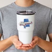 State Of Alabama Retro Logo Tumbler thumb 2