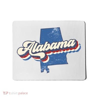 State Of Alabama Retro Logo Mousepad