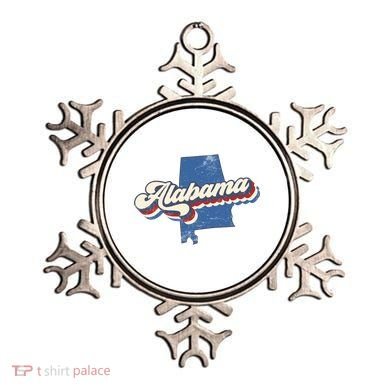 State Of Alabama Retro Logo Ornament