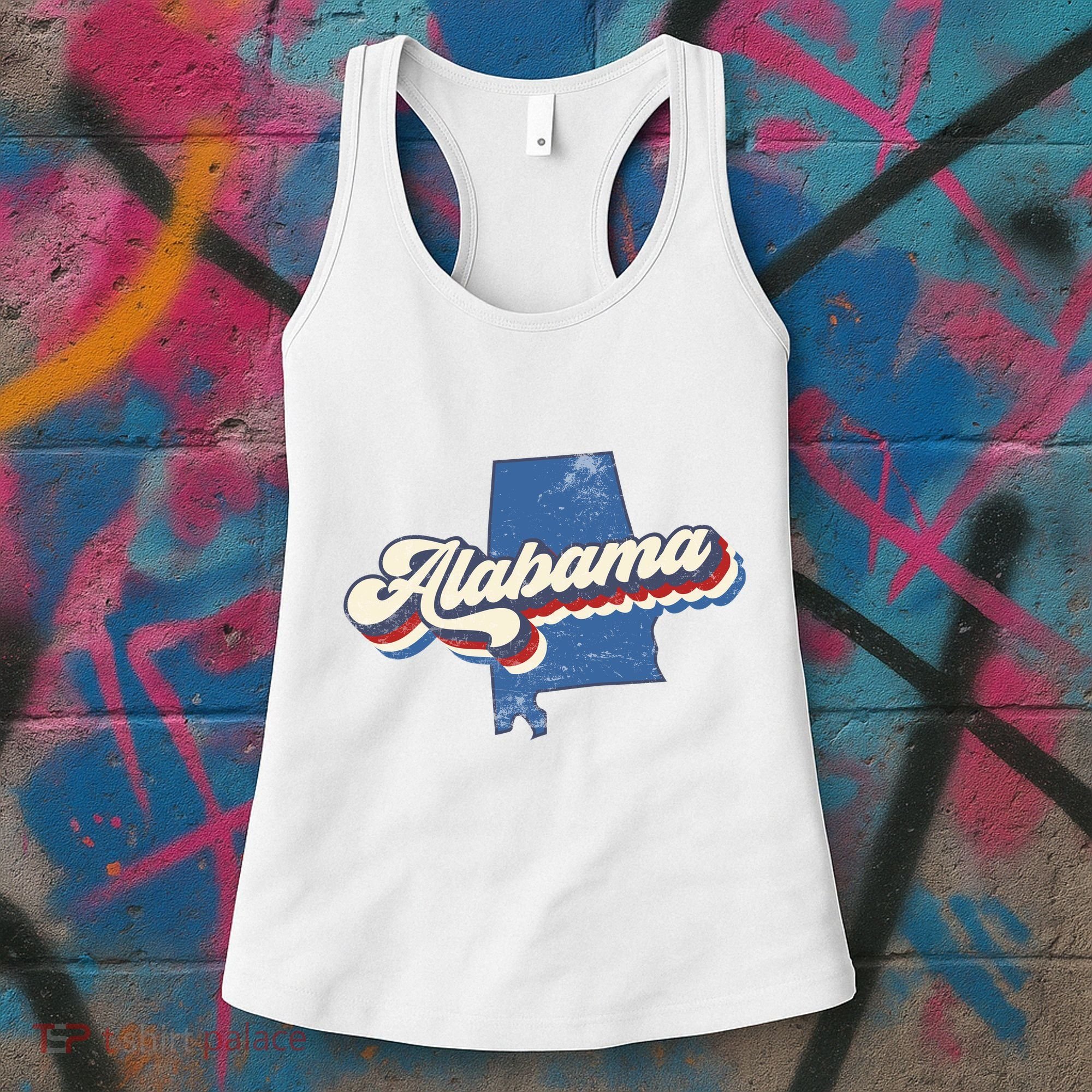 State Of Alabama Retro Logo Women's Tank Top