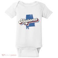 State Of Alabama Retro Logo Baby Bodysuit thumb 0