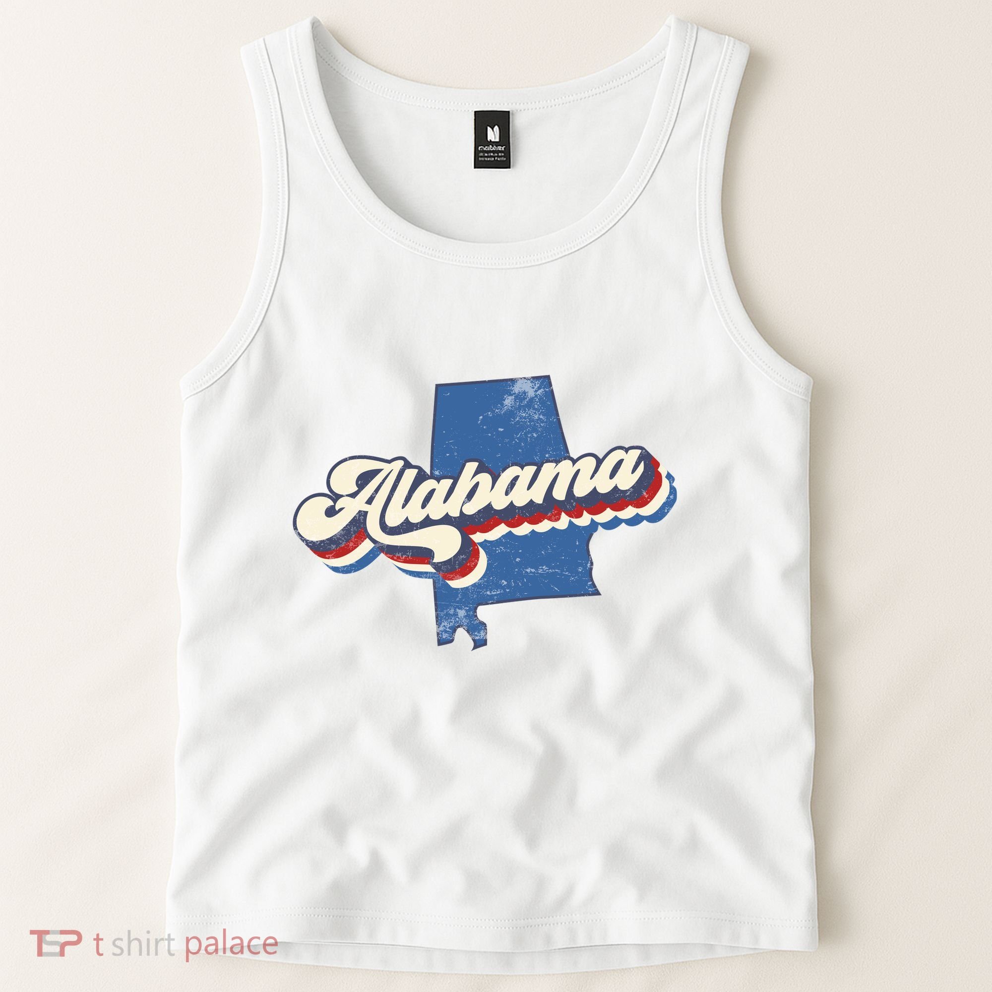 State Of Alabama Retro Logo Tank Top