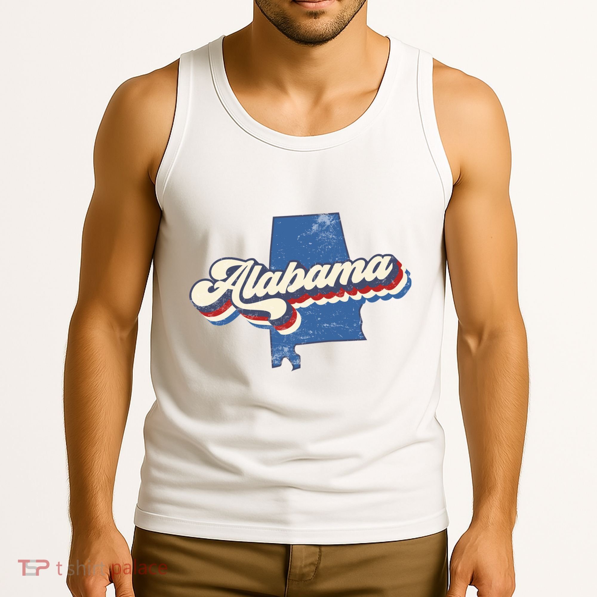 State Of Alabama Retro Logo Tank Top