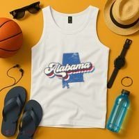 State Of Alabama Retro Logo Tank Top thumb 4