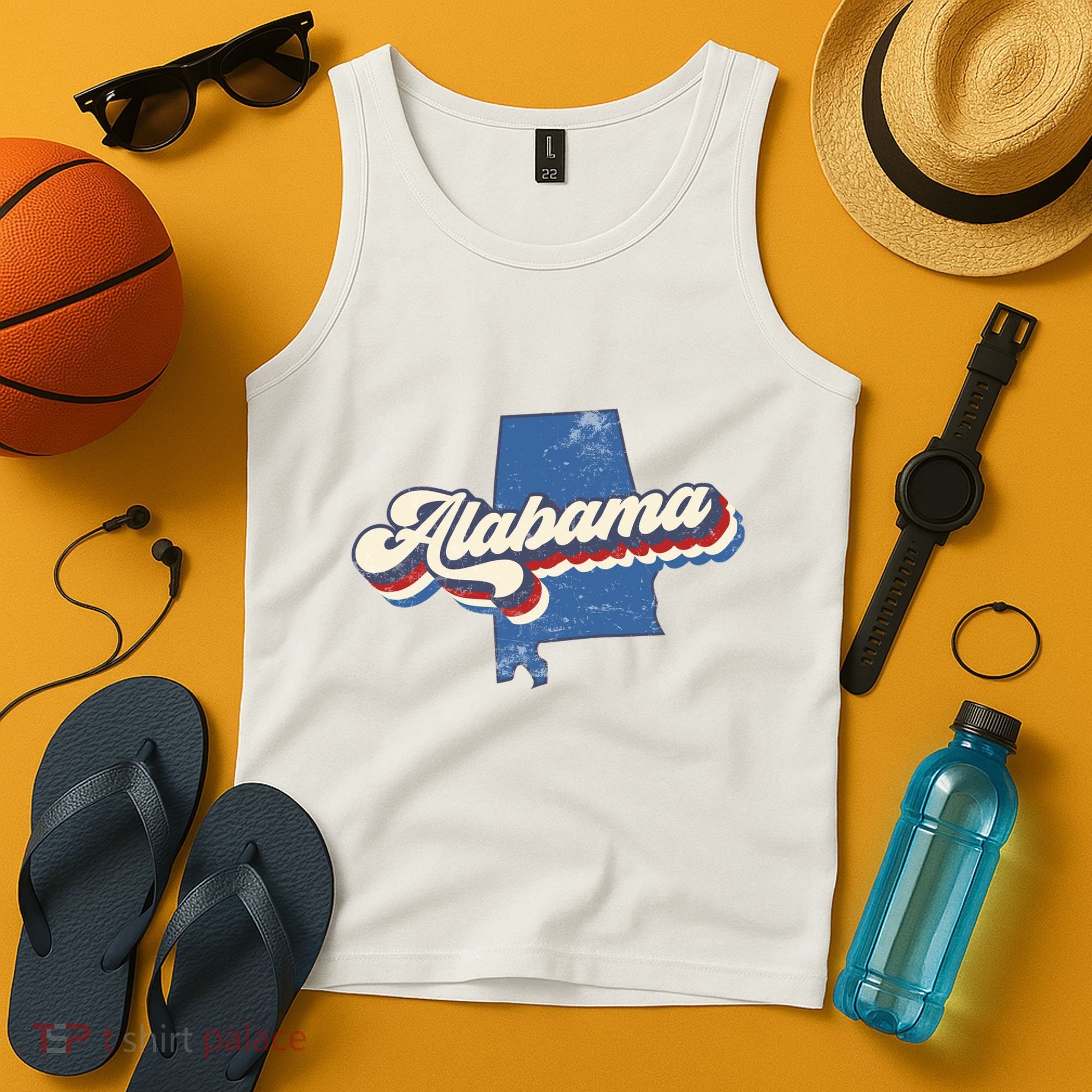 State Of Alabama Retro Logo Tank Top