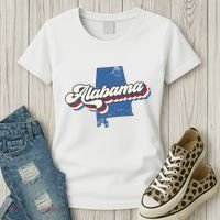 State Of Alabama Retro Logo Women's T-Shirt thumb 3