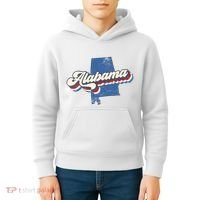 State Of Alabama Retro Logo Kids Hoodie thumb 4