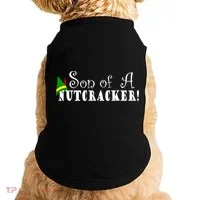 Son Of A Nutcracker Funny Christmas Elf Hat Doggie Tank thumb 0
