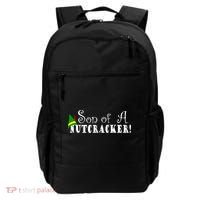 Son Of A Nutcracker Funny Christmas Elf Hat Backpack thumb 0