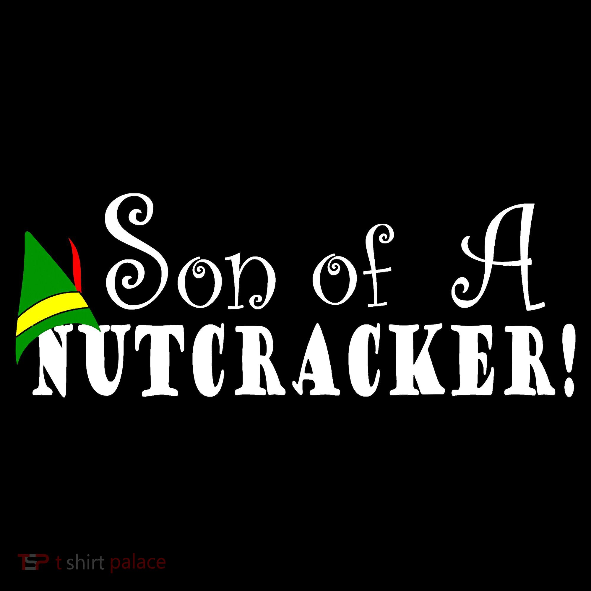 Son Of A Nutcracker Funny Christmas Elf Hat Women's Tank Top