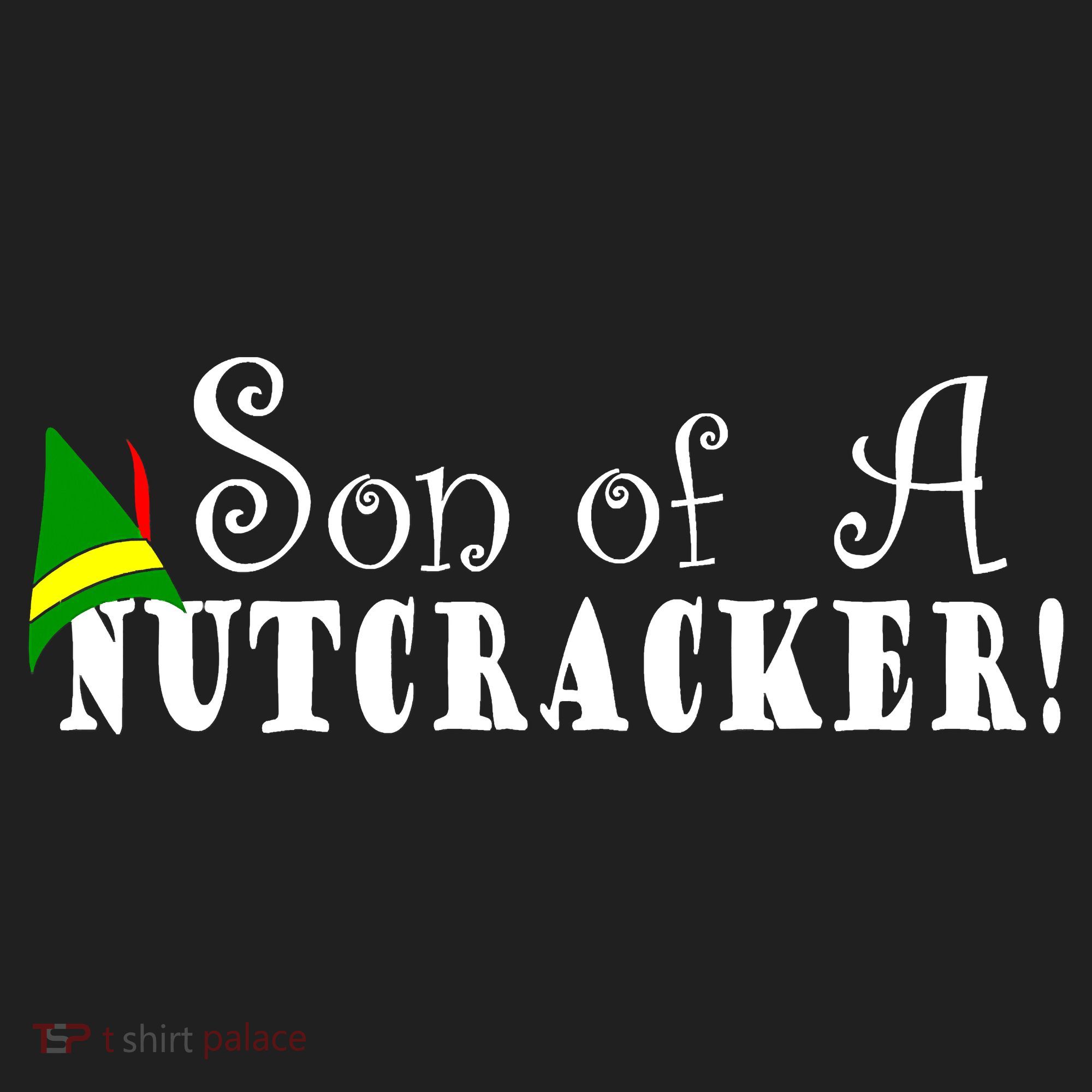 Son Of A Nutcracker Funny Christmas Elf Hat Golf Towel