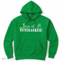 Son Of A Nutcracker Funny Christmas Elf Hat Hoodie thumb 0