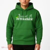 Son Of A Nutcracker Funny Christmas Elf Hat Hoodie thumb 2