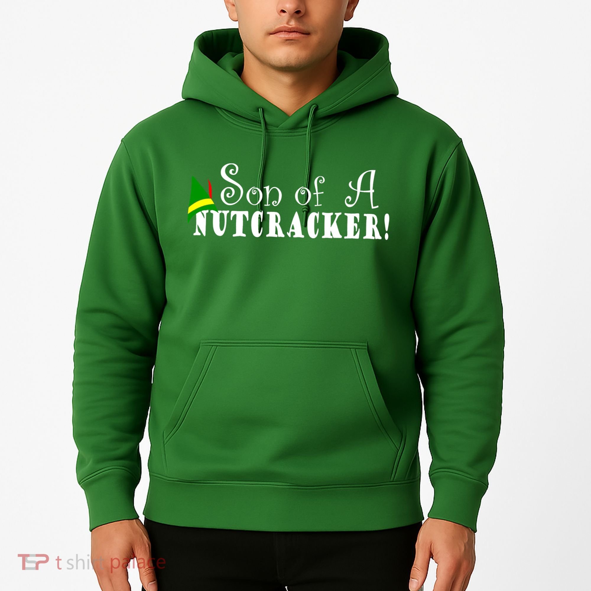 Son Of A Nutcracker Funny Christmas Elf Hat Hoodie