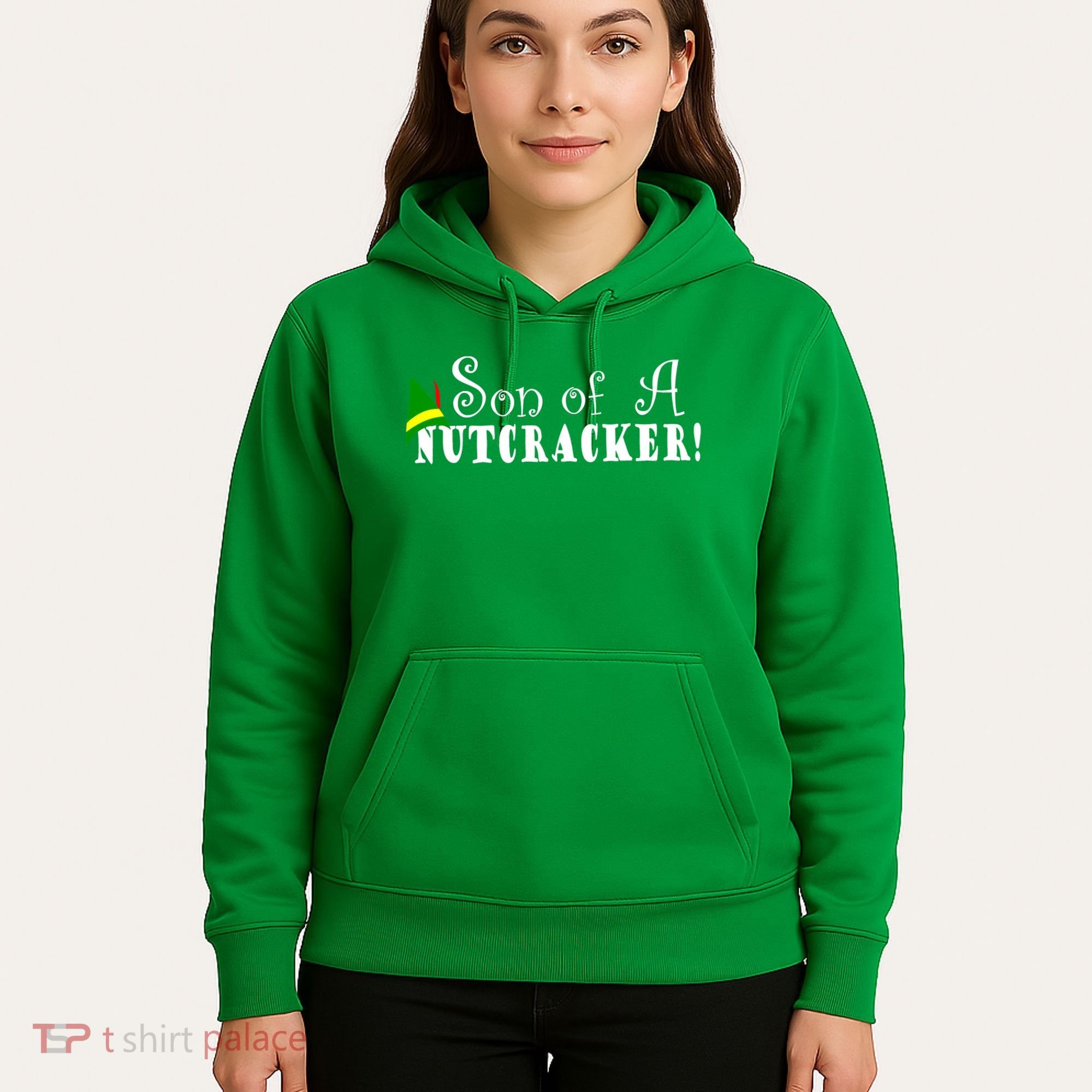 Son Of A Nutcracker Funny Christmas Elf Hat Hoodie