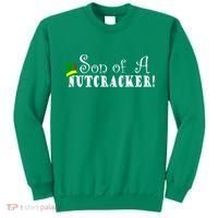 Son Of A Nutcracker Funny Christmas Elf Hat Sweatshirt thumb 0