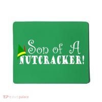 Son Of A Nutcracker Funny Christmas Elf Hat Mousepad thumb 0