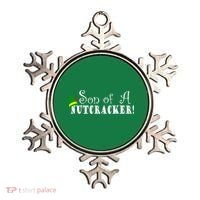 Son Of A Nutcracker Funny Christmas Elf Hat Ornament thumb 0