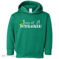Son Of A Nutcracker Funny Christmas Elf Hat Toddler Hoodie thumb 0
