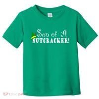 Son Of A Nutcracker Funny Christmas Elf Hat Toddler T-Shirt thumb 0