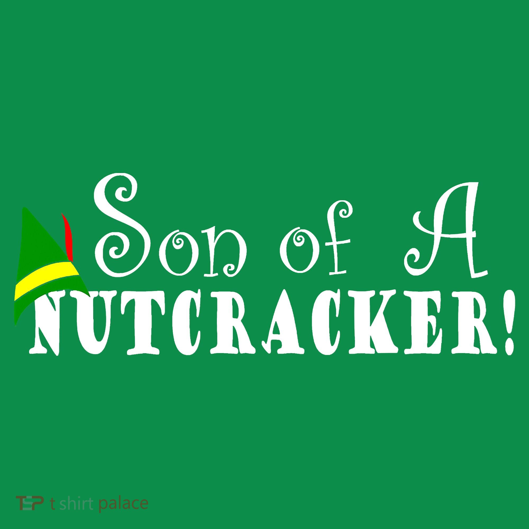Son Of A Nutcracker Funny Christmas Elf Hat Kids Sweatshirt
