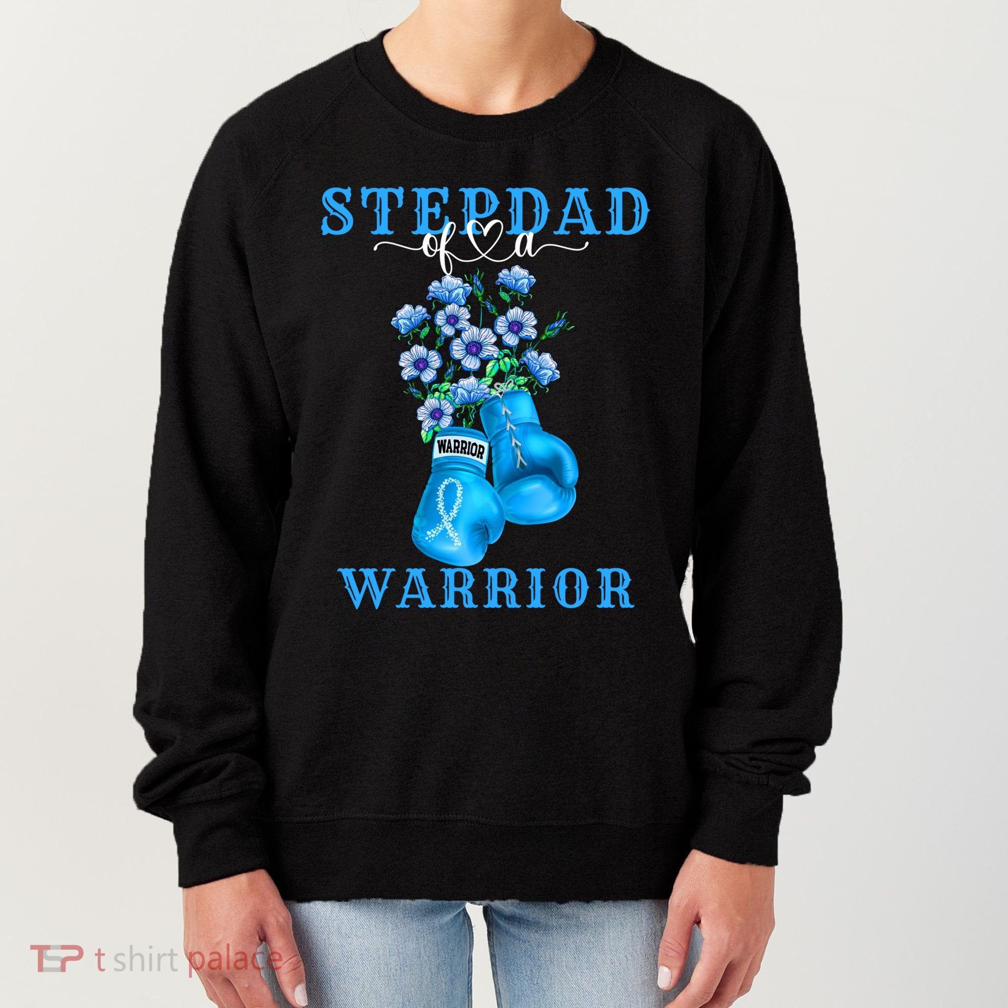 Stepdad Of A Warrior Prostate Cancer Awareness Support Squad Cute Gift Women's Sweatshirt