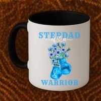 Stepdad Of A Warrior Prostate Cancer Awareness Support Squad Cute Gift Coffee Mug thumb 2