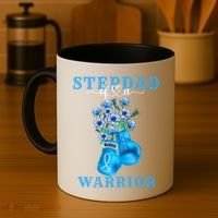 Stepdad Of A Warrior Prostate Cancer Awareness Support Squad Cute Gift Coffee Mug thumb 4