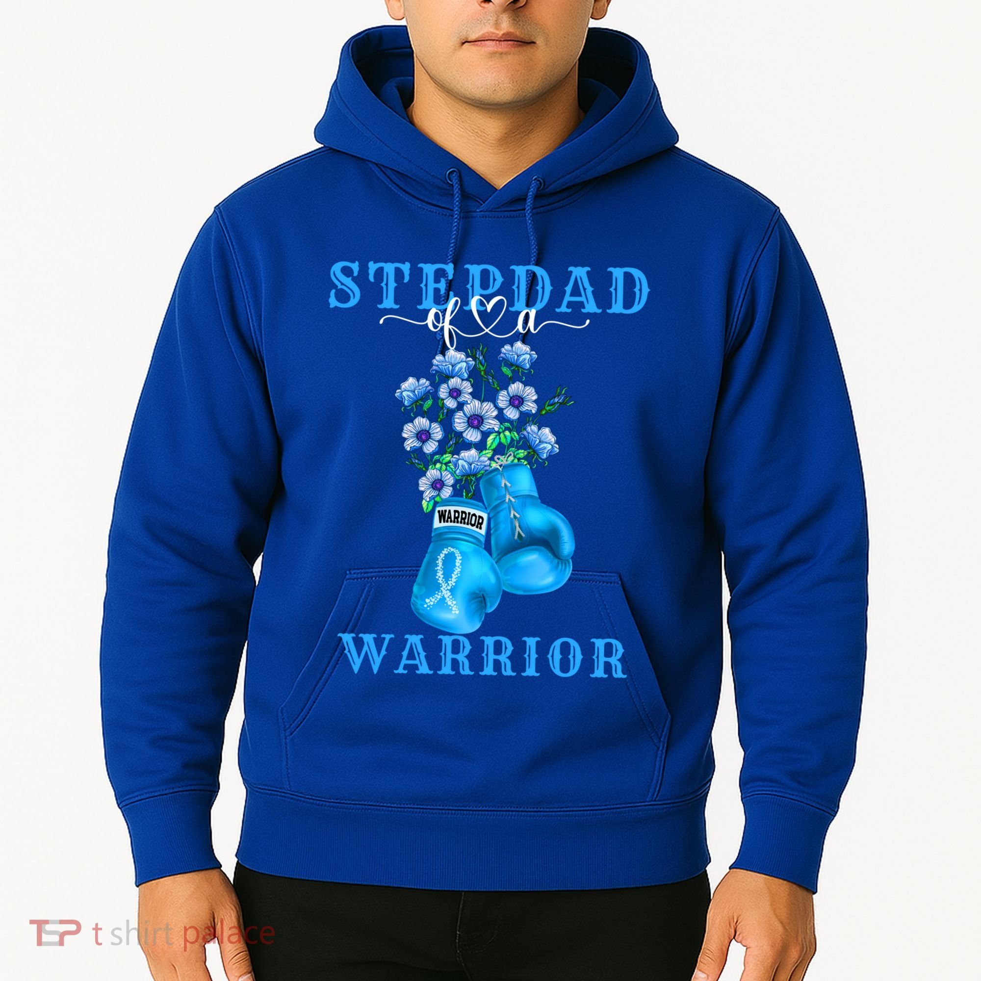 Stepdad Of A Warrior Prostate Cancer Awareness Support Squad Cute Gift Hoodie