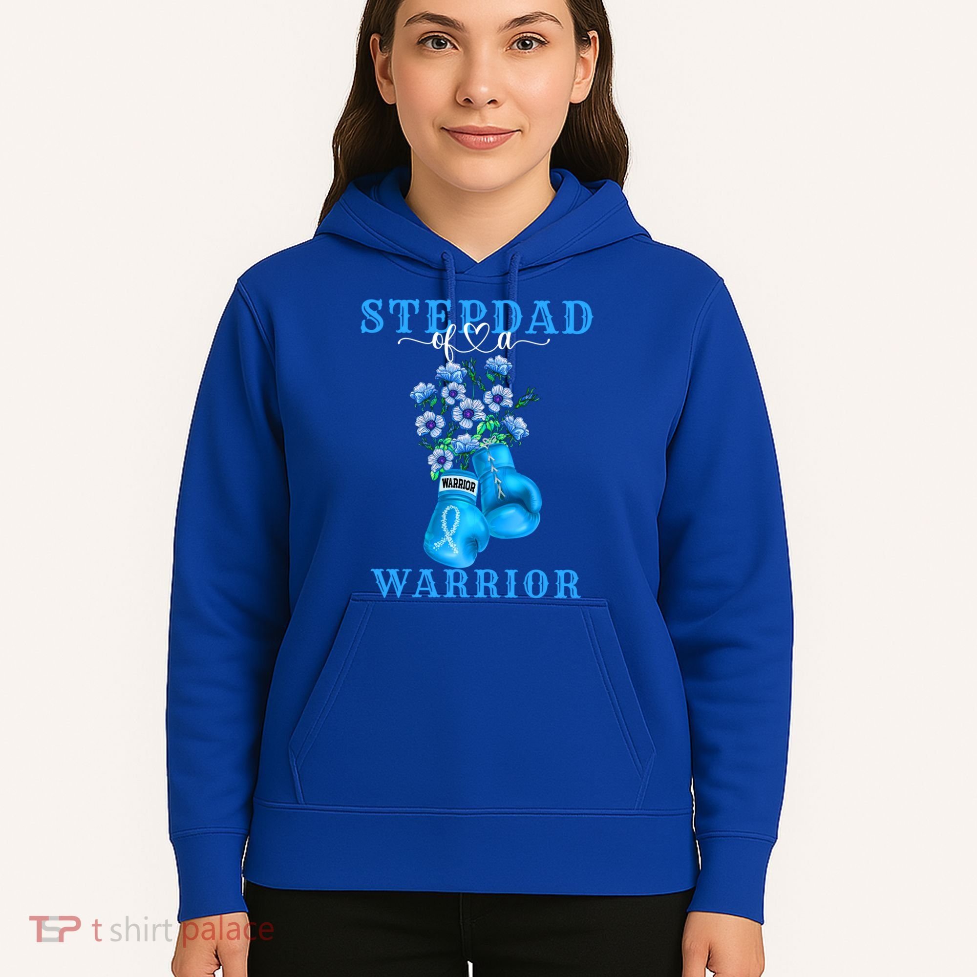 Stepdad Of A Warrior Prostate Cancer Awareness Support Squad Cute Gift Hoodie