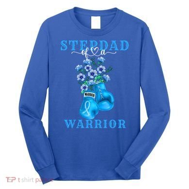 Stepdad Of A Warrior Prostate Cancer Awareness Support Squad Cute Gift Long Sleeve Shirt