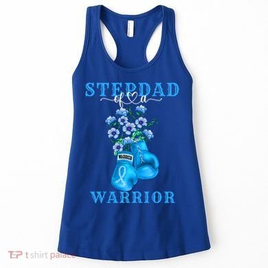 Stepdad Of A Warrior Prostate Cancer Awareness Support Squad Cute Gift Women's Tank Top