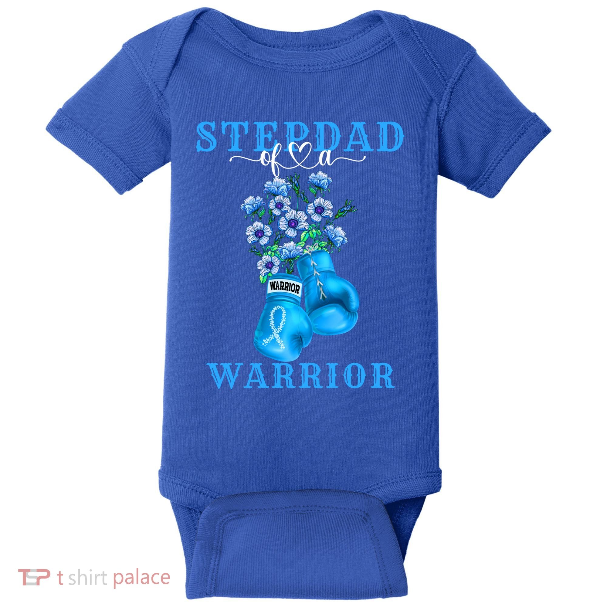 Stepdad Of A Warrior Prostate Cancer Awareness Support Squad Cute Gift Baby Bodysuit