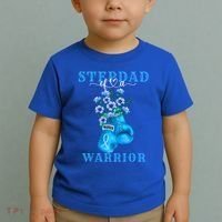 Stepdad Of A Warrior Prostate Cancer Awareness Support Squad Cute Gift Toddler T-Shirt thumb 2