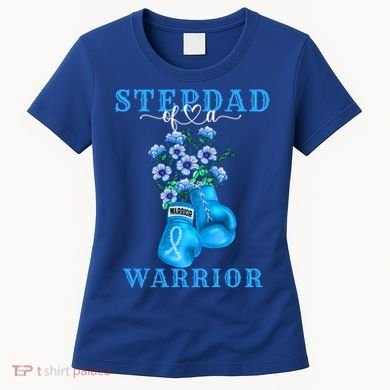 Stepdad Of A Warrior Prostate Cancer Awareness Support Squad Cute Gift Women's T-Shirt