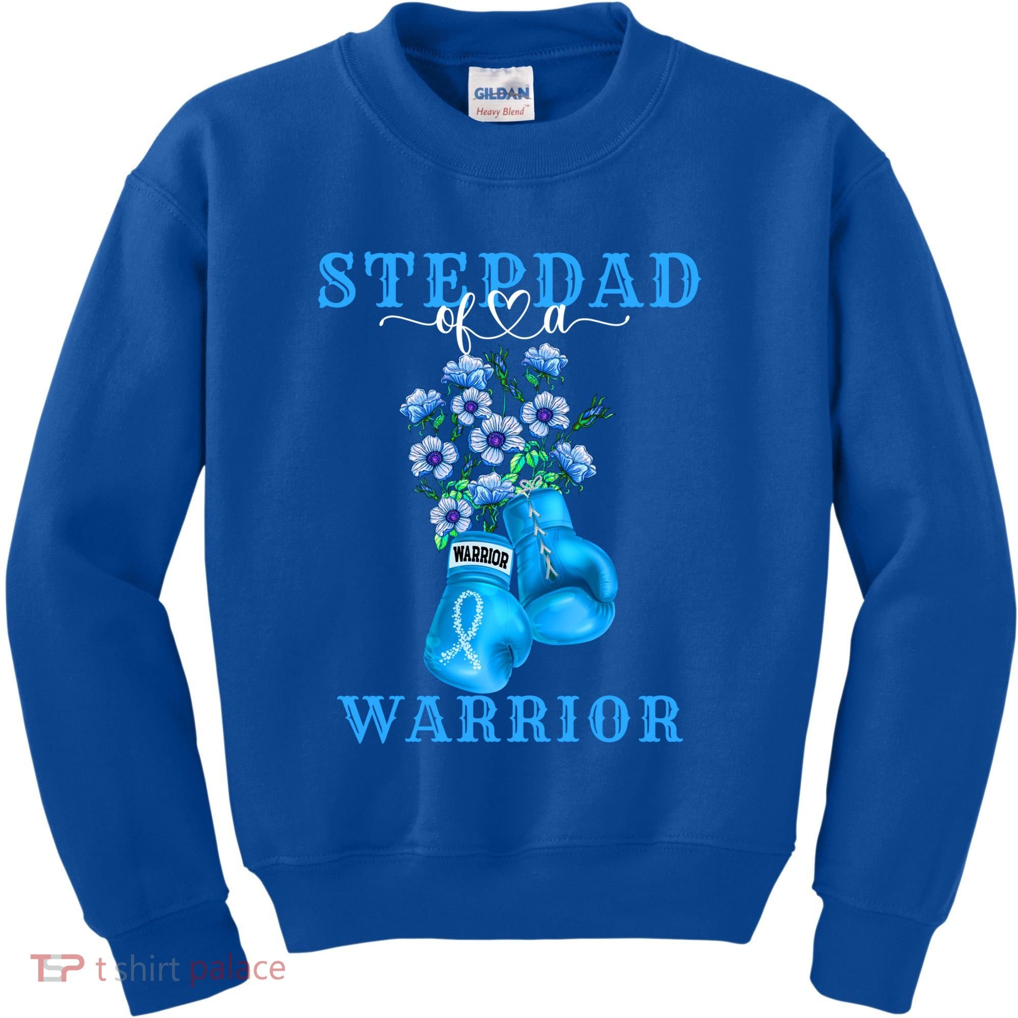 Stepdad Of A Warrior Prostate Cancer Awareness Support Squad Cute Gift Kids Sweatshirt