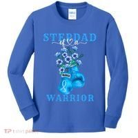 Stepdad Of A Warrior Prostate Cancer Awareness Support Squad Cute Gift Kids Long Sleeve Shirt thumb 0