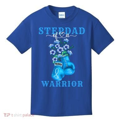 Stepdad Of A Warrior Prostate Cancer Awareness Support Squad Cute Gift Kids T-Shirt
