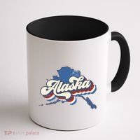 State Of Alaska Retro Logo Coffee Mug thumb 1