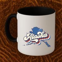 State Of Alaska Retro Logo Coffee Mug thumb 2