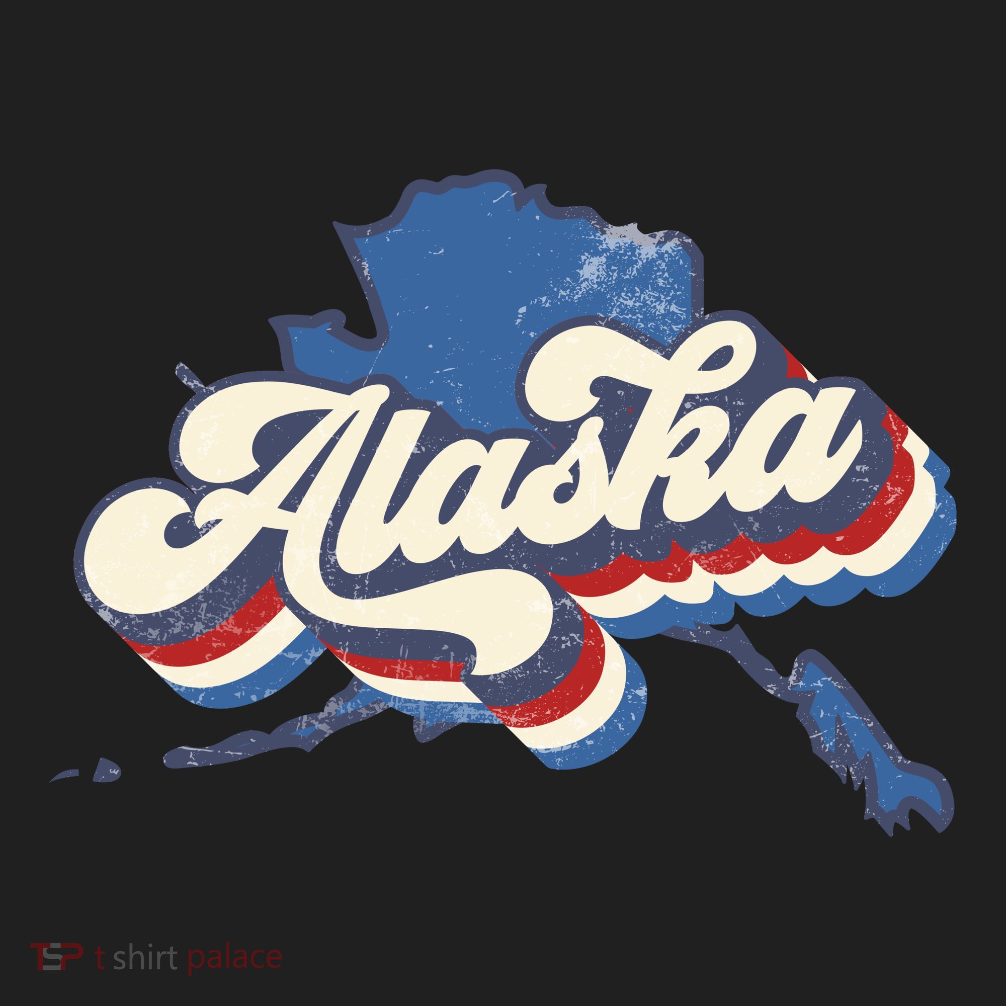 State Of Alaska Retro Logo Beanie