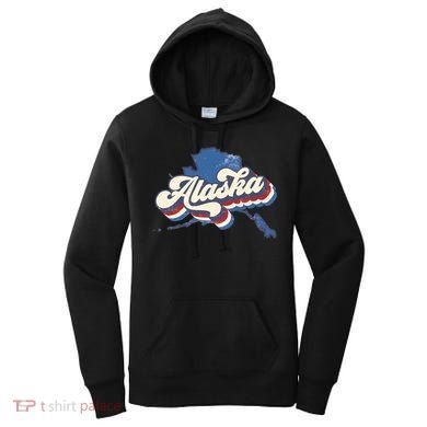 State Of Alaska Retro Logo Women's Hoodie
