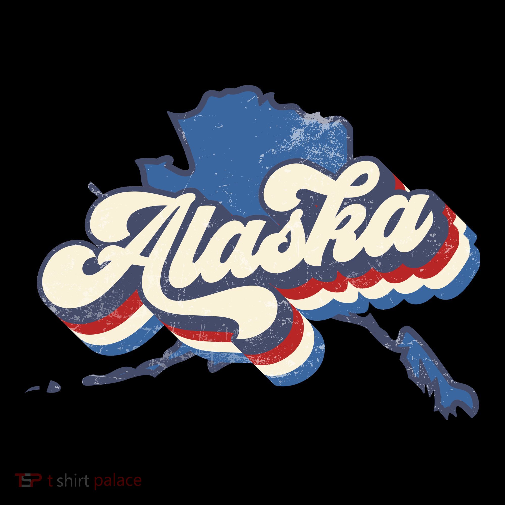 State Of Alaska Retro Logo Women's Hoodie