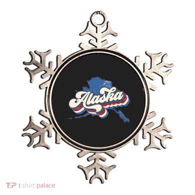 State Of Alaska Retro Logo Ornament